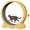 Natural, variant on POLAHAKU 48'' Cat Exercise Wheel, Wooden Indoor Running Treadmill for Cats, Detachable Carpet Cat Wheel with Safety Lock for Running Walking, Training, Black