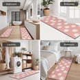 thumbnail image 5 of Pink Daisy Flower White Blooms Pattern Kitchen Rugs Sets Of 3,Kitchen Runner Rugs Non Skid Washable,Decorative Kitchen Floor Mats for Kitchen,Sink,Laundry,17"x30"+ 17"x47" + 17"x59", 5 of 6
