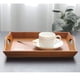 thumbnail image 4 of BANDEJA GRANDE DE ECOLÓGICA PARA SERVIR TÉ CON ASA, BANDEJA DE DESAYUNO PARA MULTIFUNCIAL PARA CAFÉ, FRUTA, COMIDA, ESTILO VINTAGE Hecho a Mano, 4 of 7