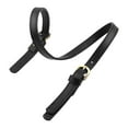 thumbnail image 1 of Correa para bolso de hombro con herrajes, accesorios de moda para bolsos, cuero PU simple negro, 1 of 9