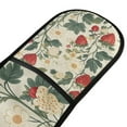 thumbnail image 4 of Yayeee Double Oven Mitt Kitchen Heat Resistant Baking 35" x7" Quilted Glove, Small Strawberry Pattern, 4 of 6