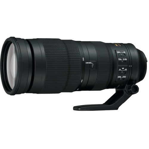 Derecho exposición impulso Nikon AF-S NIKKOR 200-500mm f/5.6E ED VR Lens - Black - Walmart.com