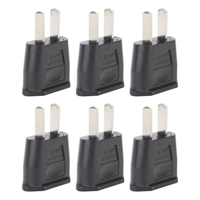 Outlet Plug Adapter, Copper Conductor US To EU Plug Adapter 10PCS 125-250V Lightweight High Efficiency Compatibility For Smartphone Speaker For Travel