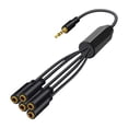 thumbnail image 1 of Xuanheng Headphone Splitter Convenient Practical Headset Splitter for Computer Laptop 1 to 5, 1 of 8