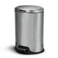 thumbnail image 1 of Home Zone Living 3 Gallon Kitchen Wastebasket, Stainless Steel, 12 Liter, 1 of 8