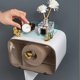 thumbnail image 4 of Tissue Box,Waterproof Transparent Window Wall Mounted Tissue Box Covers,Convenient and Practical Tissue Holder, Lightweight Tissue Box Holder,Cute Tissue Holder(White)19.5*13.2*13cm, 4 of 5