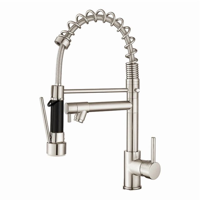 Grifo giratorio con resorte abierto, cobre, 59, 35 mm, mezclador