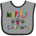 thumbnail image 3 of Inktastic Merry Christmas Holiday Gift Boys or Girls Baby Bib, 3 of 4