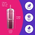 thumbnail image 3 of bubba Envy S Stainless Steel Tumbler with Straw, Pink Ombre, 24 fl oz., 3 of 10