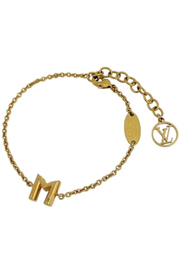 Pre-Owned Louis Vuitton LV&ME M Bracelet GP Gold Women's