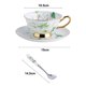 thumbnail image 2 of La taza de café perfumada está hecha de porcelana china de alta calidad e incluye una taza de 200 ml, un plato y una cuchara., 2 of 6