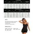 thumbnail image 4 of Trace Kasa Women Silk Satin Pajamas Set: 2 Pcs Silk Pjs Cami Ruffle Shorts Set Sleepwear Satin Lingerie Shorts Sets Nightwear Sexy Silky Camisole Pjs Set for Woman, Black S, 4 of 7