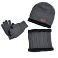 thumbnail image 5 of Zwiiyzr Kids Winter Beanie Hat Warm Knit Thick Ski Cap And Scarf Gloves Set For Girls Boys 1-11 Years Gray, 5 of 6