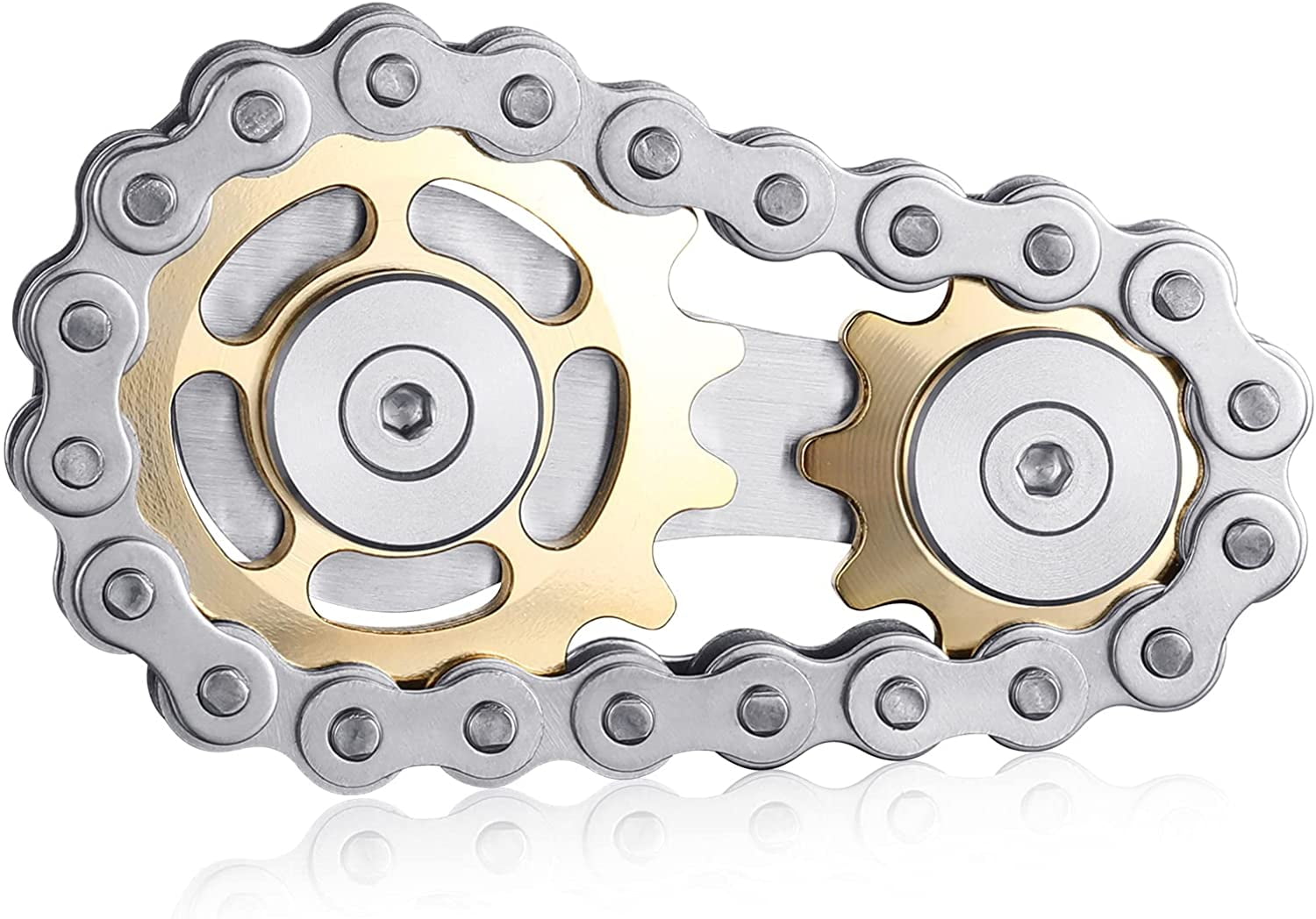 Gatwey Sprockets Chain Fidget Toys Metal Sensory Bike Chain Gears