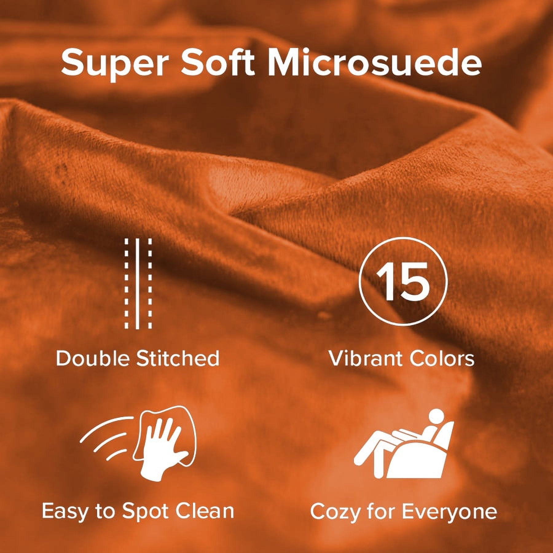 Sofa Sack Bean Bag Chair, Memory Foam Lounger with Microsuede Cover, Kids, 3 ft, Tangerine