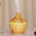 thumbnail image 4 of YiBai Yellow Humidifiers for Bedroom, Star Sky Wood Grain Hollow Star Moon Humidifier Colorful Translucent Mini Portable 130ML Aromatherapy Machine #.458, 4 of 8