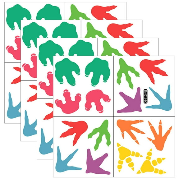 1 Set Dinosaur Footprints Floor Decals Dinosaur Tracks Stickers Kids Room Nursery Decor