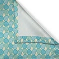 thumbnail image 3 of Ambesonne Teal Kitchen Curtains, Simplified Beach Pebbles Art, 55"x36", Almond Green Sea Blue, 3 of 3