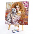 thumbnail image 2 of Kit Pintura Por Números Sobre Lienzo Arte Al Óleo Artesanal en Leopardo Pared 40x40cm, 2 of 8