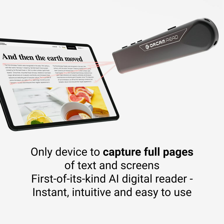 OrCam Read Smart an AI Assistive Reading Pen for Low Vision People 