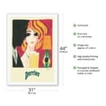 thumbnail image 2 of Perrier Sparkling Mineral Water - Vintage French Advertising Poster by Bernard Villemot - Fine Art Rolled Canvas Print (Unframed) 27in x 40in, 2 of 4