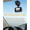 thumbnail image 7 of 4K Dash Cam WiFi GPS,4K+1080P Front and Rear, Car Dash Camera, Dashcam with 2" LCD Screen, 170° Wide Angle, WDR, Night Vision,Parking Mode, G-Sensor,Black, 7 of 7