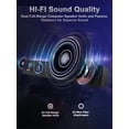 thumbnail image 5 of Computer Speakers, 24W Bluetooth Computer Soundbar, 3.5mm Aux-in Computer Speakers for Desktop Monitor, Computer Sound Bar with Deep Impactful Bass,, 5 of 5