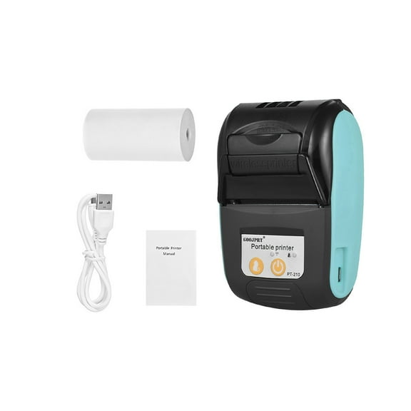 Label printer,Thermal Printer Stores 10 Paper Printer Retail Stores Receipt Printer Handheld 58mm Receipt Printer Handheld 58mm Portable 10 Paper Rolls Printer Hxber Pt-210 Kinamel Eryue