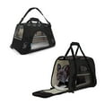 thumbnail image 6 of PORTABLE  Pet  Cat Travel   Bag Portable Soft Sided Comfort Case Airline Approved,Rosy, 6 of 12