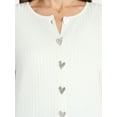 thumbnail image 4 of Madden NYC Women's Button Cardigan, Lightweight, Sizes XXS-XXL, 4 of 5