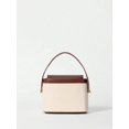 thumbnail image 6 of Women’s Beige Brown Bucket Handbag, Top Handle Purse with Lock Detail, 6 of 6