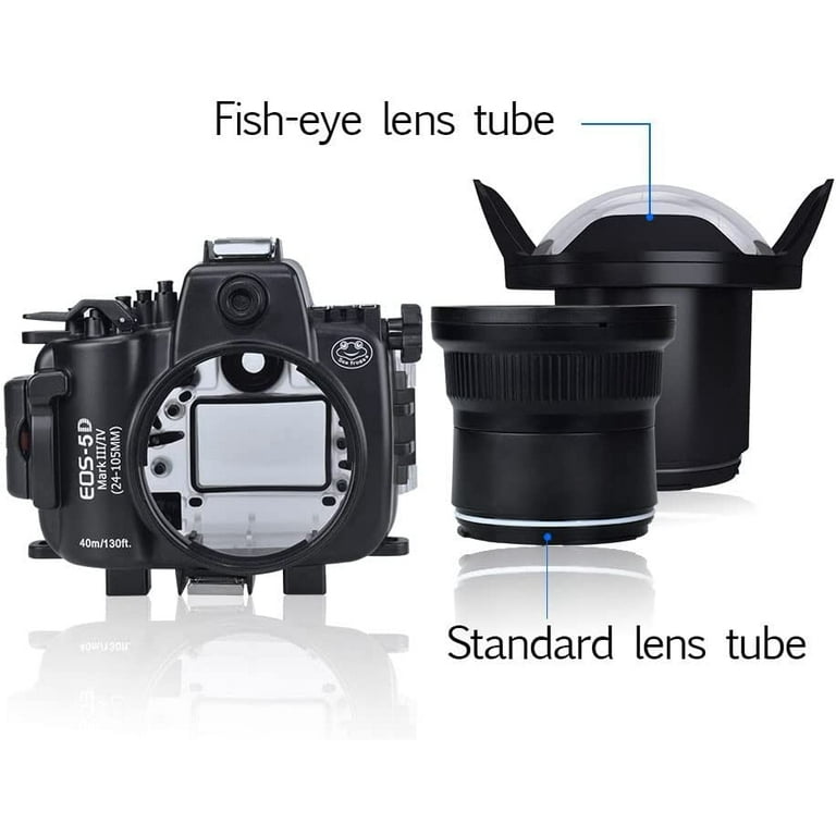 Seafrogs 40M/130FT Underwater Camera Housing Waterproof Diving