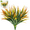 Yellow, variant on 6 Pcs Artificial Grass Fake Plants for Outdoor/Indoor 17.3 Inch Plastic Plants UV Resistant Greenery