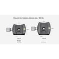 thumbnail image 3 of Leofoto  50mm Screw-Knob Clamp w/QP-70N 70mm Plate Arca, Black, 3 of 11