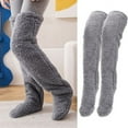 thumbnail image 2 of Over Knee High Fuzzy Long Socks Plush Socks Ben Brown, 2 of 4
