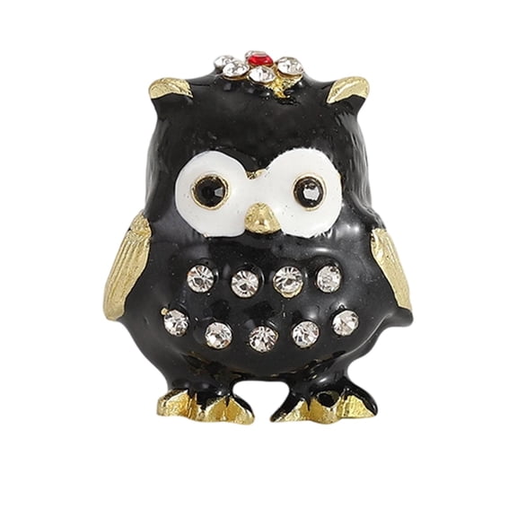 Jewelry Box Owl Trinket Box Keepsake Storage Alloy Material Women Room Decor Gift for Living Room Home