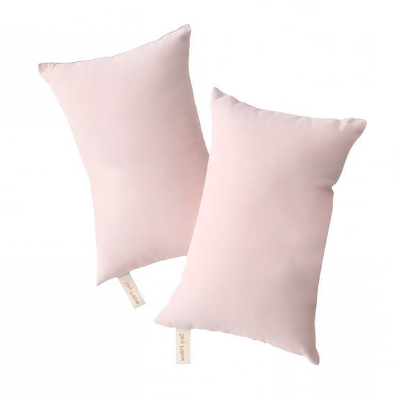 XIBUFE 2 Pack Microfiber Mini Pillows for Travel, Soft 11x7 Inch Tiny Cushions for Neck Wrist Knee Support, Machine Washable Small Pillows