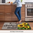 thumbnail image 5 of Farm Sunflower Door Mat&nbsp;Indoor Outdoor Entrance, Non Slip Rug for Kitchen Bathroom Entryway Rug, Positive Floral Vintage Brown Wooden Washable Doormat Floor Mat for Office Home Decor 24x36 Inch, 5 of 8