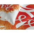 thumbnail image 4 of Ambesonne Live Laugh Love Quilted Bedspread Set 3 Pcs, Cheerful Phrase, King Size, Orange White, 4 of 5