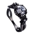 thumbnail image 2 of Sonducket Anillo de cobre de moda para mujer y niña, decoración personalizada, anillos de joyería, accesorio decorativo para boda, fiesta de compromiso Ropa, zapatos y accesorios Miscelánea Blanco Sonducket AP014450-08, 2 of 6