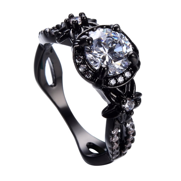 Sonducket Anillo de cobre a la moda para mujer, joyería personalizada, anillos delicados de piedra, accesorios decorativos para vestir, fiesta de Ropa, zapatos y accesorios Miscelánea Blanco Sonducket AP014450-08