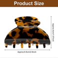 thumbnail image 2 of 6 Pieces Medium Hair Claw Clips for Thin Hair 2.6 Inch Tortoise Shell Hair Clip Banana Clips Jaw Clips French Style Barrettes hair Clip Accessories fo, 2 of 4