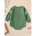 thumbnail image 5 of Newborn Infant Baby Boy Football Outfit 6M 12M 18M 24M Rugby Game Day Sweatshirt Onesie Romper Long Sleeve Sweater Fall Clothes, 5 of 10