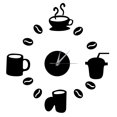 thumbnail image 1 of Diy Home Decoration Large Coffee Cup Decal Kitchen Wall Clocks, 1 of 1