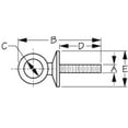 thumbnail image 2 of Sea-Dog Line Eyebolt 5/8" Diameter Machined AISI 304 Stainless Steel, 2 of 3