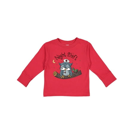 

Inktastic Night Shift Nurse Owl Gift Toddler Boy Girl Long Sleeve T-Shirt