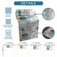 thumbnail image 6 of Teal Blue Coastal Table Runner 48 Inches, Summer Beach Starfish Shell Coral Nautical Bed Runner Dresser Scarves Tabletop for Indoor Outdoor Parties/Ceremony/Banquet, 13" x 48", 6 of 8