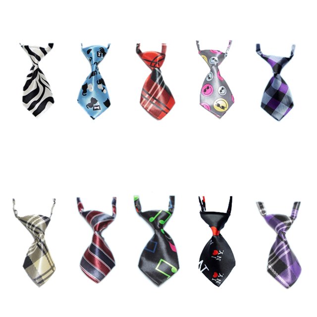 GOGO Christmas Festival Dog Neckties Collection, Dog Grooming Accessories, 10 Pcs Assorted-Set 2