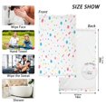 thumbnail image 6 of Yayeee 2 Pack Hand Towels for Bathroom 100% Cotton 16" x 28" Soft Absorbent Kitchen Towel, White Retro Pattern, 6 of 7