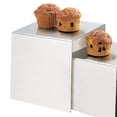 thumbnail image 1 of Cal Mil 239-8 Riser Stainless Steel - 8 x 8 x 8 in. - Silver, 1 of 1